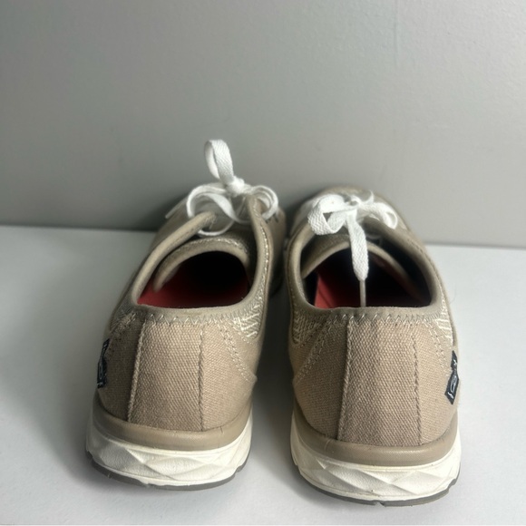 Dr. Scholl's Memory Foam Cool Fit Beige Lace-Up Sneakers - Picture 3 of 7